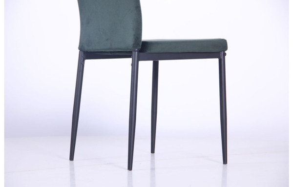 Стул AMF Alabama Черный-велюр темно-зеленый-8