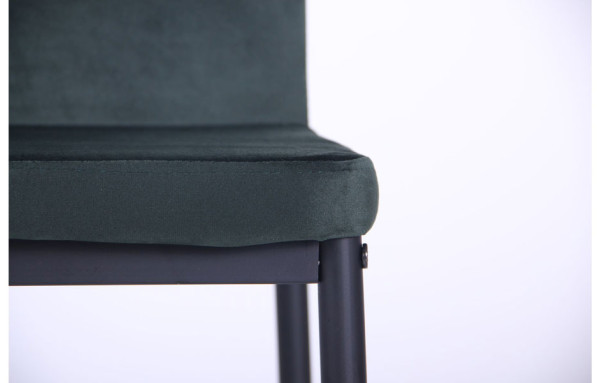 Стул AMF Alabama Черный-велюр темно-зеленый-12