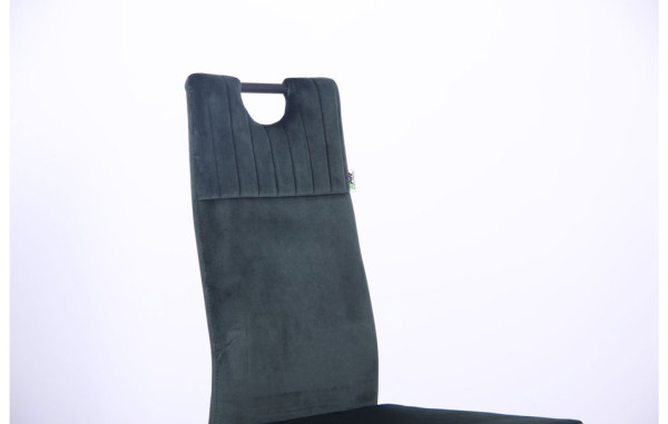 Стул AMF Alabama Черный-велюр темно-зеленый-13