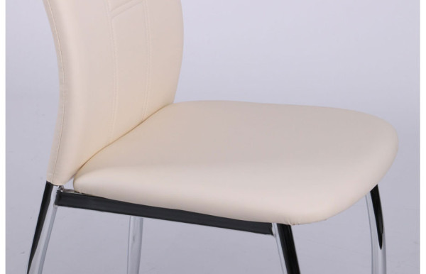 Стул AMF Николас Хром Сливочный-6