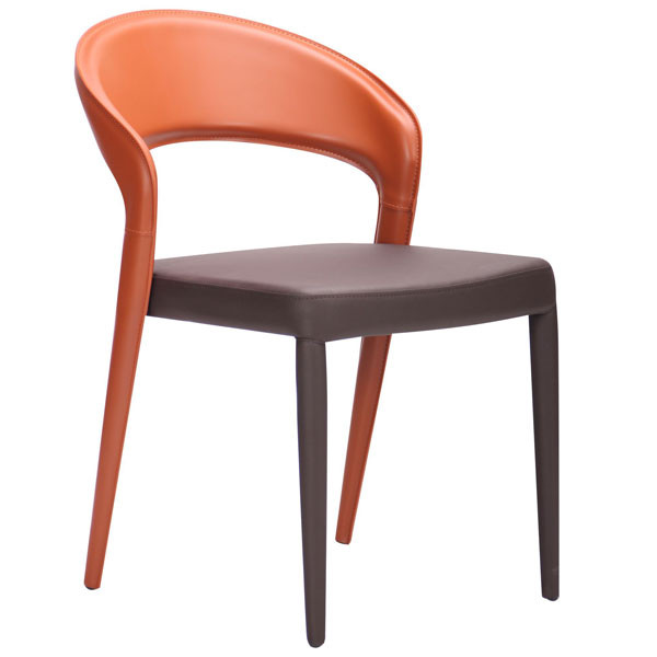 Стілець AMF Ottoman Сaramel leather-spice екошкіра-0