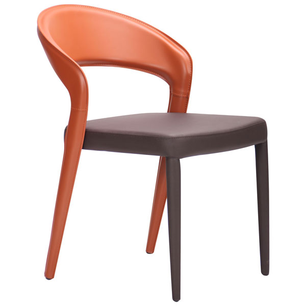 Стілець AMF Ottoman Сaramel leather-spice екошкіра-1