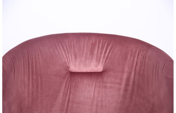 Крісло поворотне AMF Sacramento Чорний-велюр Рожевий антик-5