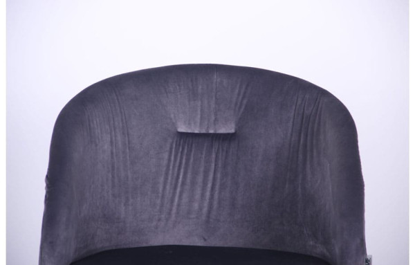 Кресло поворотное AMF Sacramento Черный-велюр Серый-11