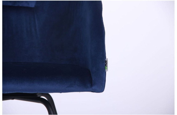 Крісло поворотне AMF Sacramento Чорний-велюр Темно-синій-9