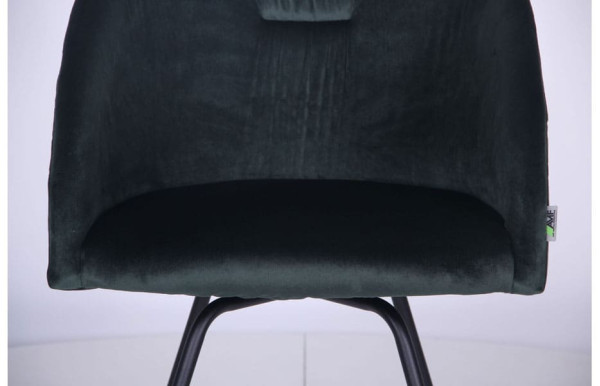 Кресло поворотное AMF Sacramento Черный-велюр Темно-зеленый-9