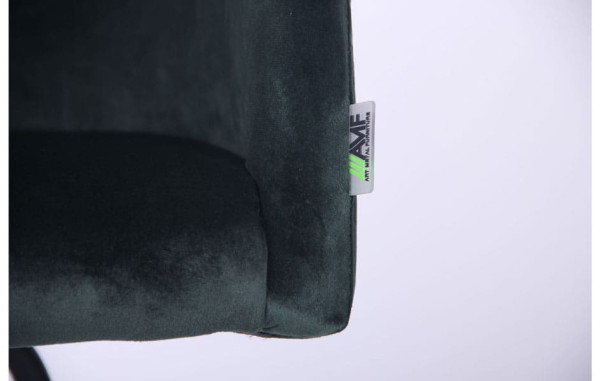 Кресло поворотное AMF Sacramento Черный-велюр Темно-зеленый-11