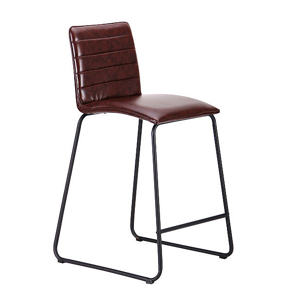 Барний стілець AMF Doro Чорний Браун-1