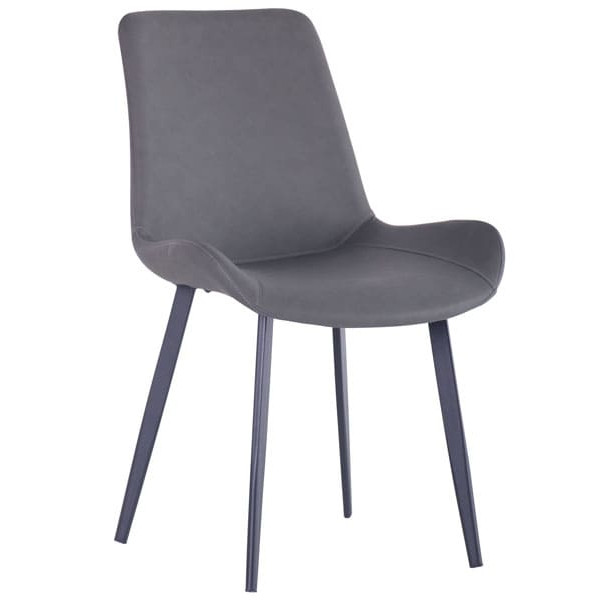 Стул AMF Chris Black/PU gray-1