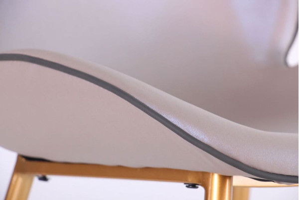 Стілець AMF Doris Gold/PU creamy white-6
