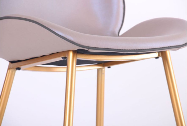 Стілець AMF Doris Gold/PU creamy white-10