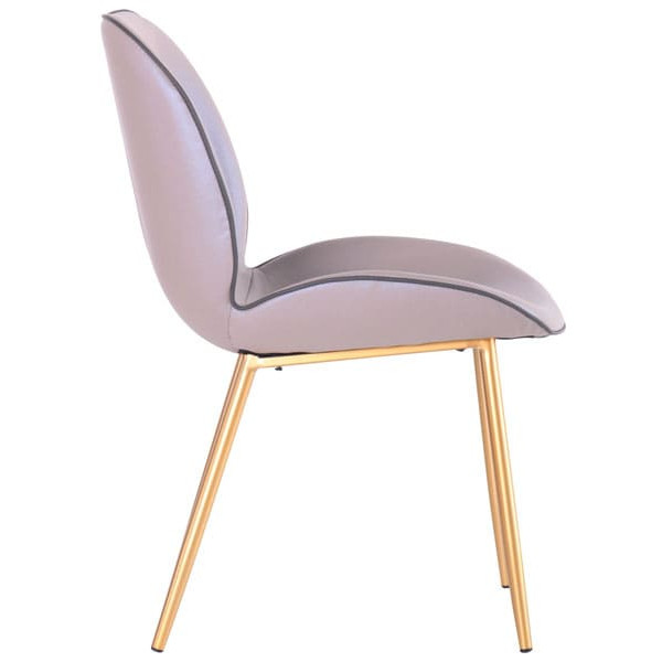 Стілець AMF Doris Gold/PU creamy white-3