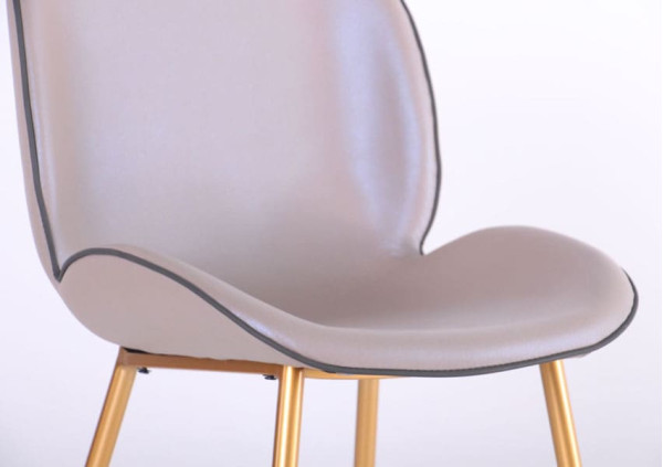 Стілець AMF Doris Gold/PU creamy white-13