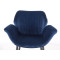 Крісло AMF Alphabet M Black/Royal blue-4-thumb