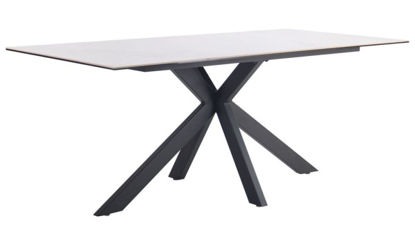 Обеденный стол AMF Adam black/ceramic Italy gray ceramic-1