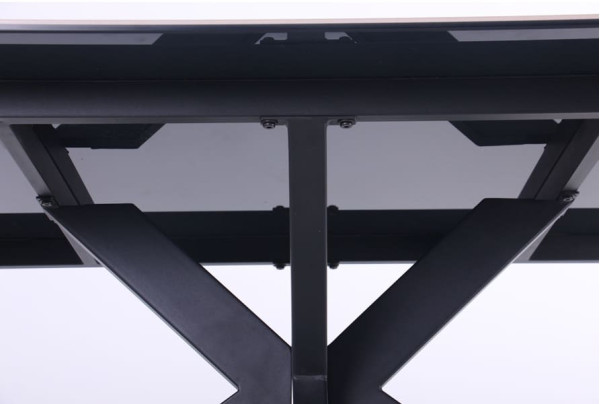 Обеденный стол AMF Adam black/ceramic Italy gray ceramic-11
