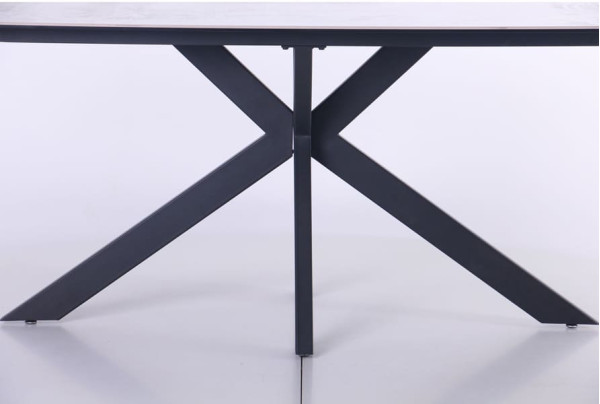 Обеденный стол AMF Adam black/ceramic Italy gray ceramic-15