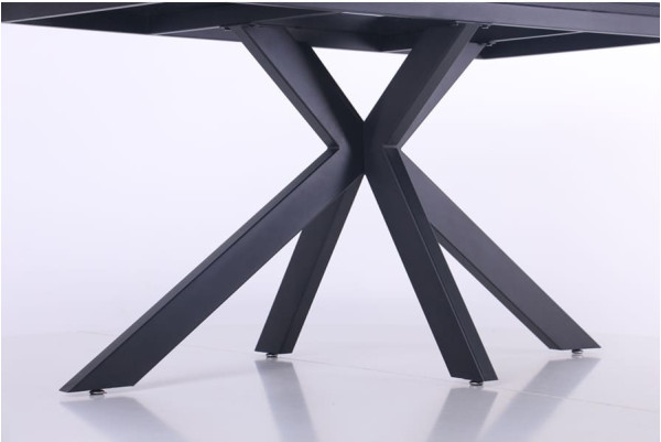 Обеденный стол AMF Adam black/ceramic Italy gray ceramic-16