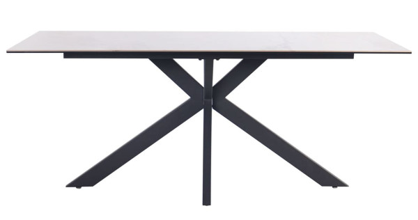 Обеденный стол AMF Adam black/ceramic Italy gray ceramic-2