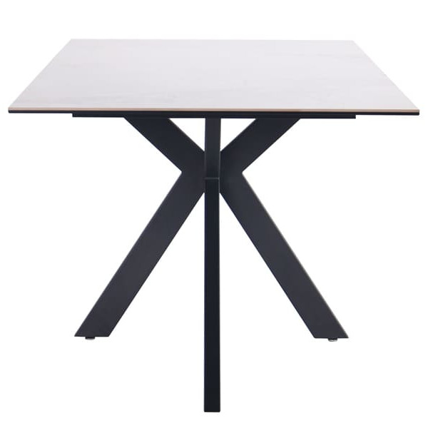 Обеденный стол AMF Adam black/ceramic Italy gray ceramic-3