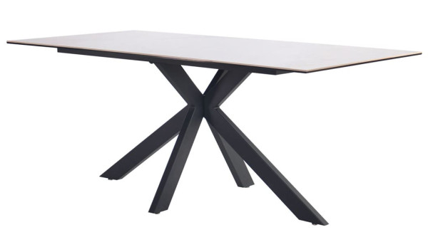 Обеденный стол AMF Adam black/ceramic Italy gray ceramic-4