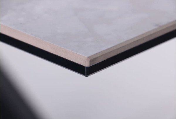 Обеденный стол AMF Adam black/ceramic Italy gray ceramic-7