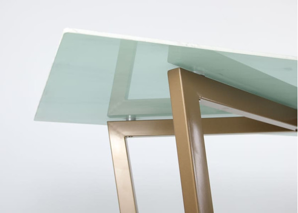 Обідній стіл AMF Adriana gold Скло-10