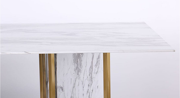 Обідній стіл AMF Amanda gold Скло-10