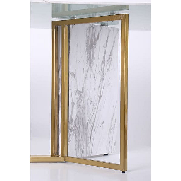 Обідній стіл AMF Amanda gold Скло-11