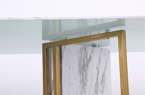 Обідній стіл AMF Amanda gold Скло-12