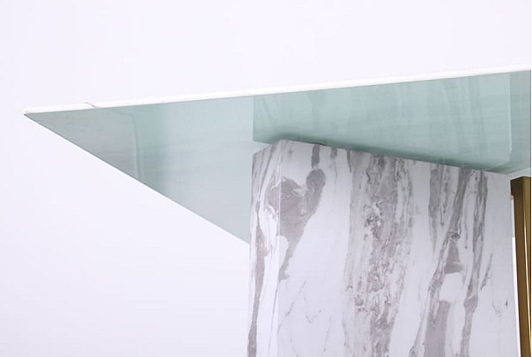 Обідній стіл AMF Amanda gold Скло-6