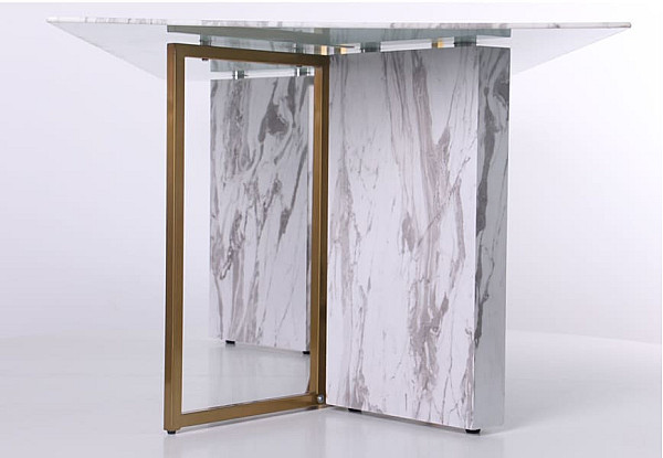 Обідній стіл AMF Amanda gold Скло-9