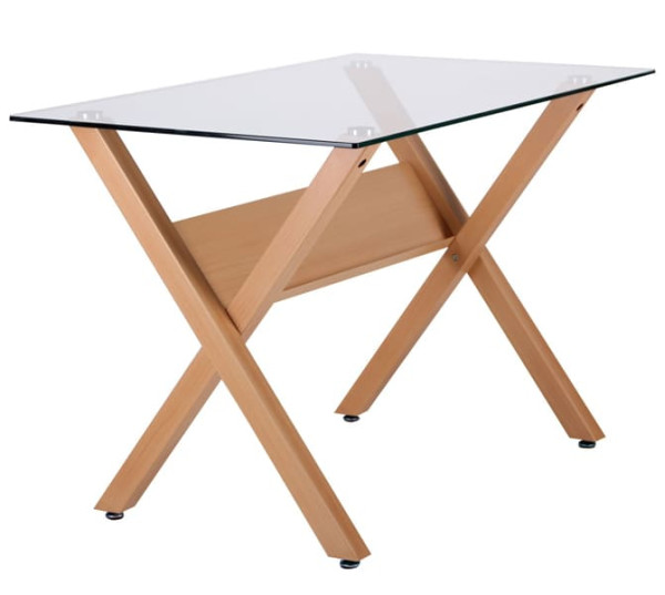 Обеденный стол AMF Maple Бук Стекло-1