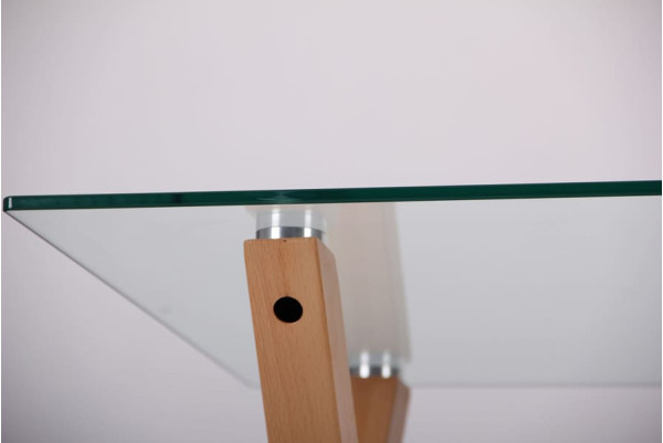 Обеденный стол AMF Maple Бук Стекло-10