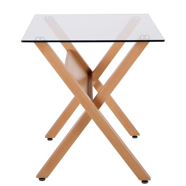 Обеденный стол AMF Maple Бук Стекло-2