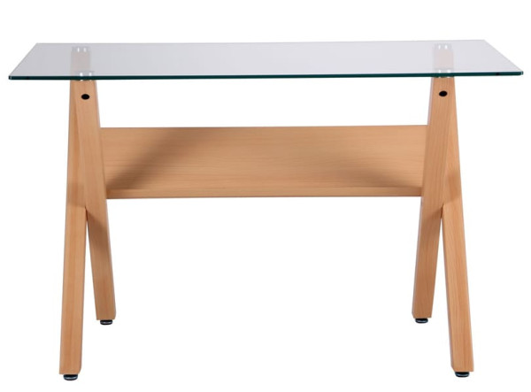 Обеденный стол AMF Maple Бук Стекло-3