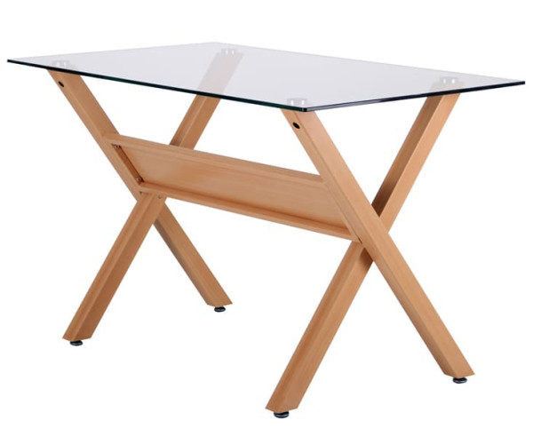 Обеденный стол AMF Maple Бук Стекло-4