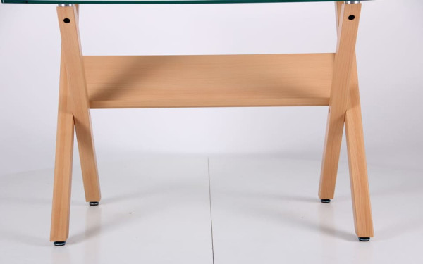 Обеденный стол AMF Maple Бук Стекло-7
