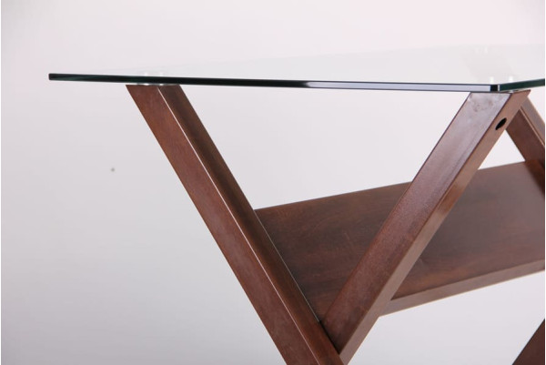 Обеденный стол AMF Maple Орех Стекло-10