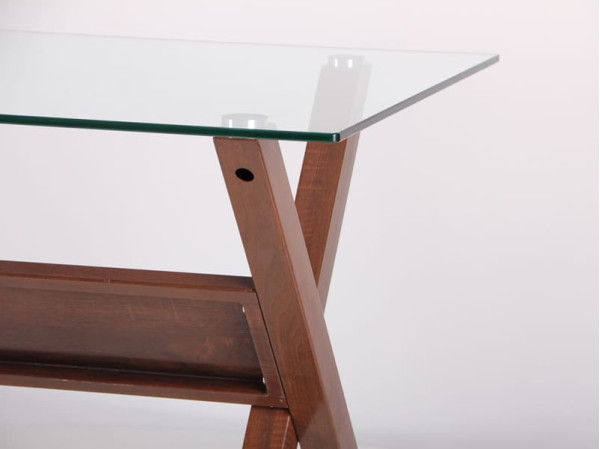 Обеденный стол AMF Maple Орех Стекло-12