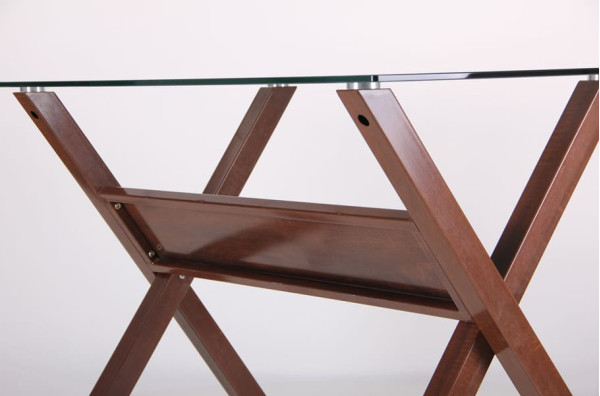 Обеденный стол AMF Maple Орех Стекло-5