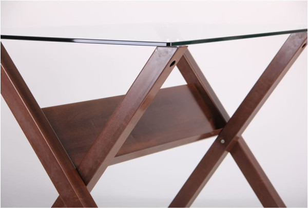 Обеденный стол AMF Maple Орех Стекло-6