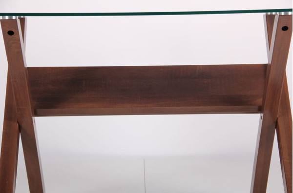 Обеденный стол AMF Maple Орех Стекло-9