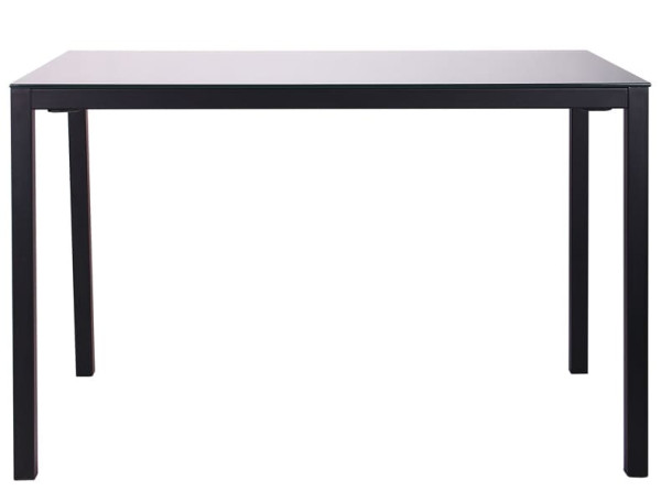 Обідній стіл AMF Родос чорний/Скло антрацит-2