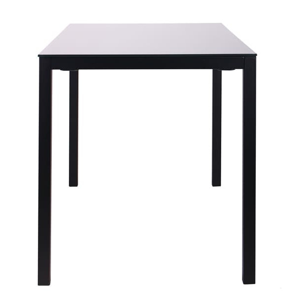 Обідній стіл AMF Родос чорний/Скло антрацит-3