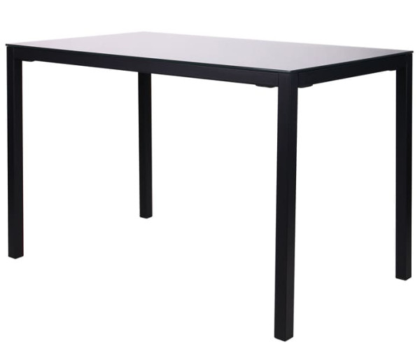 Обідній стіл AMF Родос чорний/Скло антрацит-4