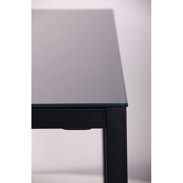 Обідній стіл AMF Родос чорний/Скло антрацит-5