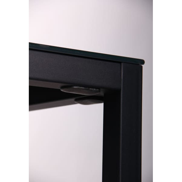 Обідній стіл AMF Родос чорний/Скло антрацит-7