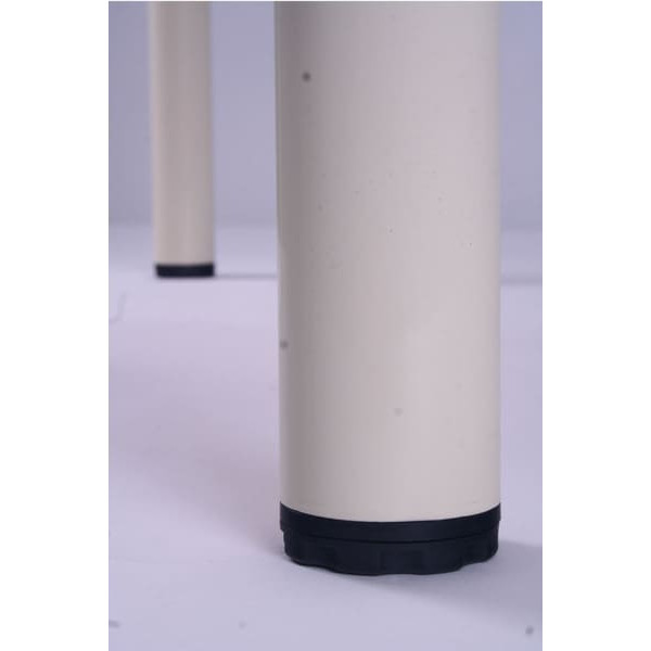 Обідній стіл AMF Ронда База вершковий/Скло бежеве-7