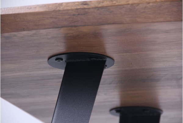 Обідній стіл AMF Sheriff Чорний - Дуб шервуд МДФ-10